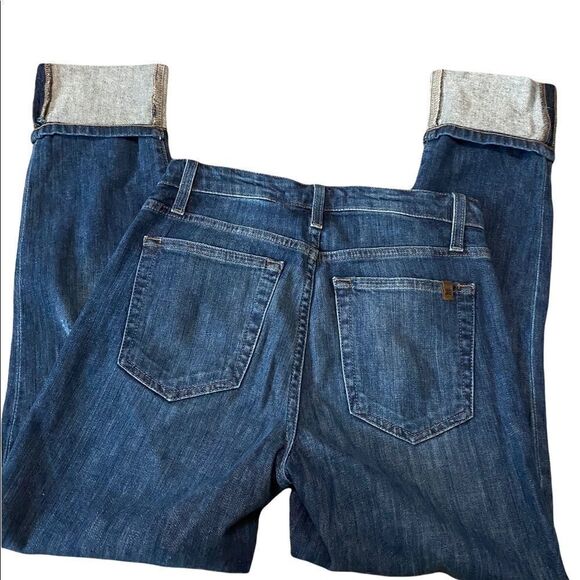 Joe's Jeans | Regina RIN High-Rise Charlie Crop Distressed Cuffed Jeans | 25 - Picture 6 of 8